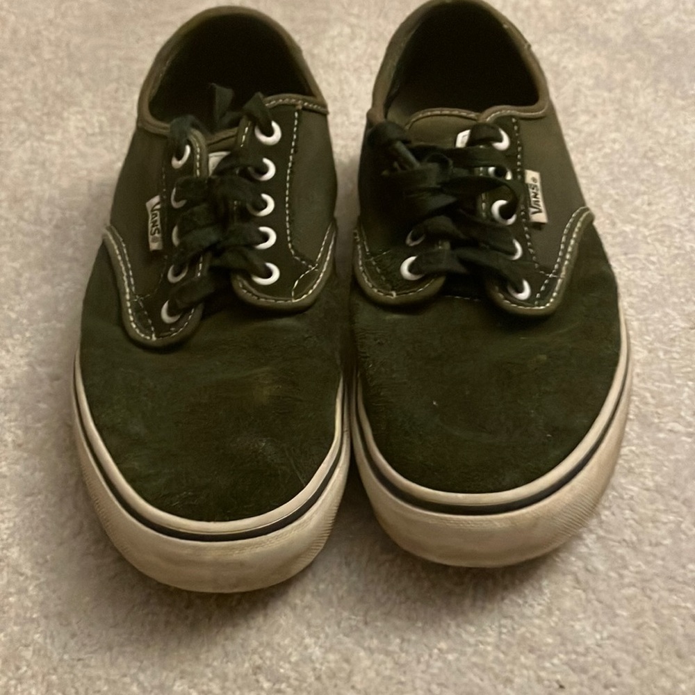 Green lace up vans
